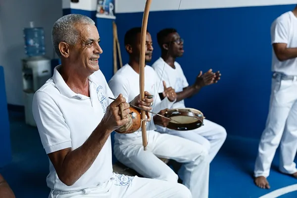 Roda de capoeira numa celebração do Património Imaterial.