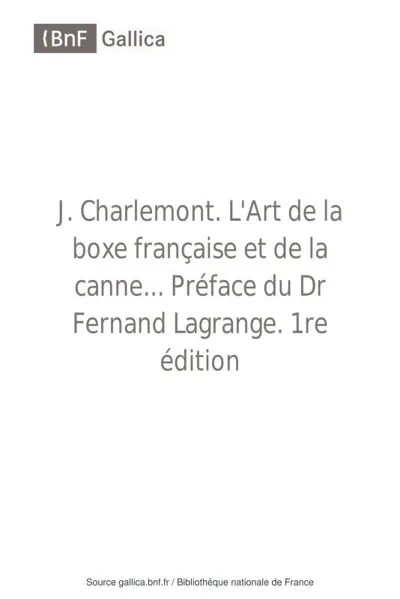 L'art de la boxe française et de la canne